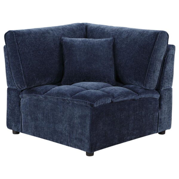 Atlantic - 5 Piece Upholstered Modular Sectional Sofa - Blue - Image 5