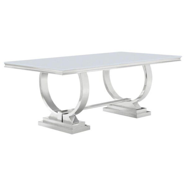 Antoine - Rectangular Glass Top Dining Table Set - Image 13