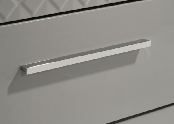 Ives - 5-Drawer Bedroom Chest Of Drawers - Gray High Gloss - Image 11