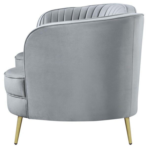 Sophia - Upholstered Channel Tufted Loveseat - Image 17