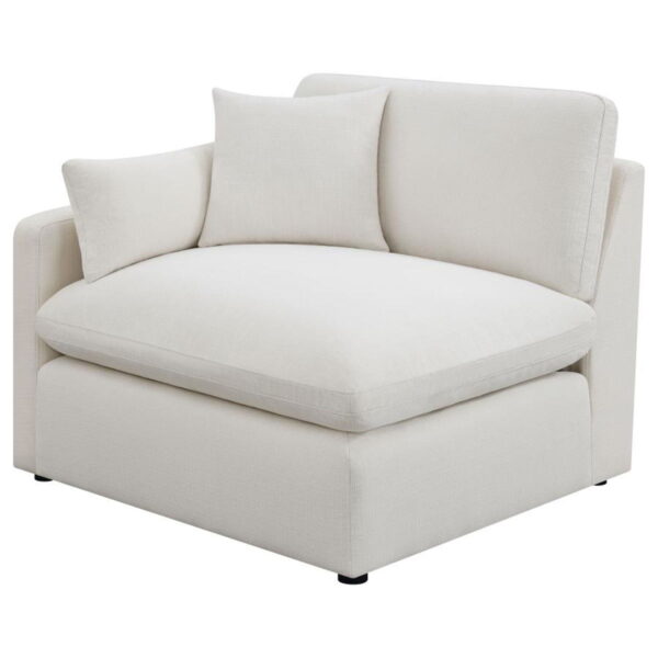 Hobson - 5 Piece Upholstered Modular Sectional Sofa - Ivory - Image 5