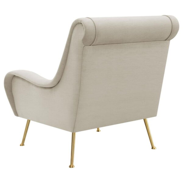 Ricci - Upholstered Saddle Arm Accent Chair - Image 2