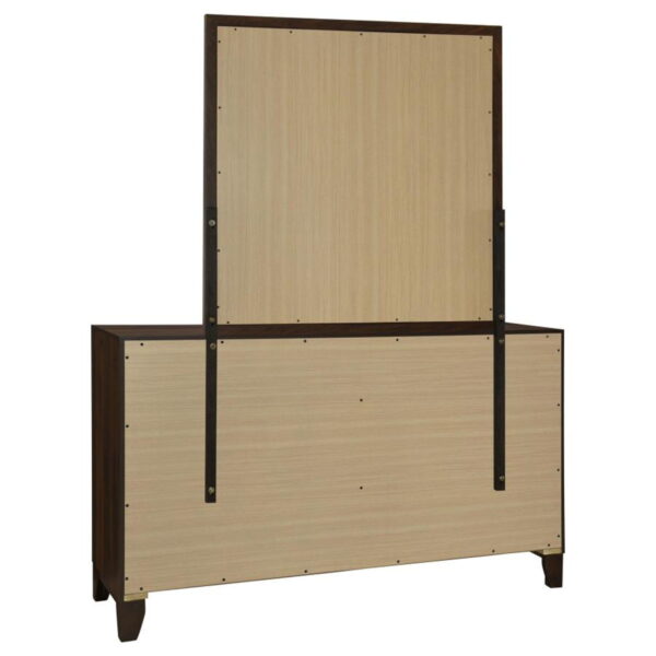 Welsley - 6-Drawer Dresser And Mirror - Walnut - Image 13
