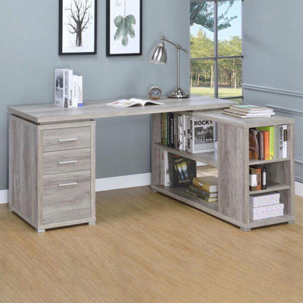 Yvette - 3-Drawer L-Shape Computer Desk - Image 12