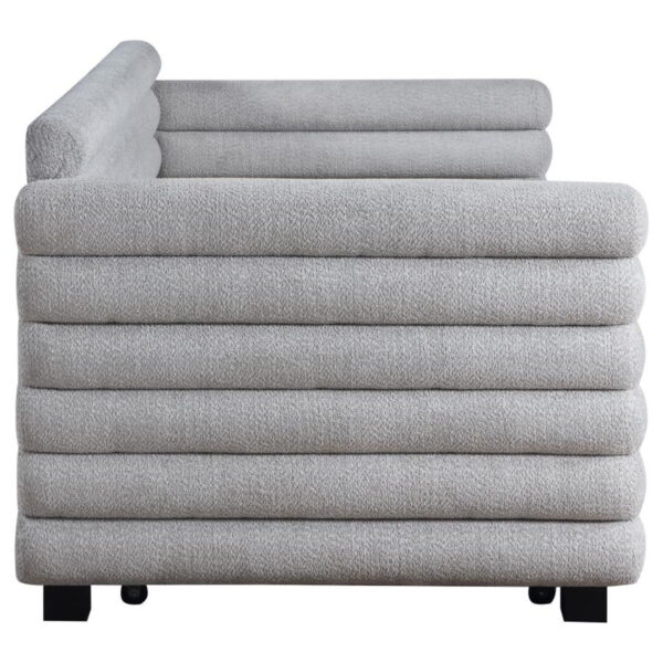 Patricia - Boucle Upholstered Day Bed With Trundle - Image 4