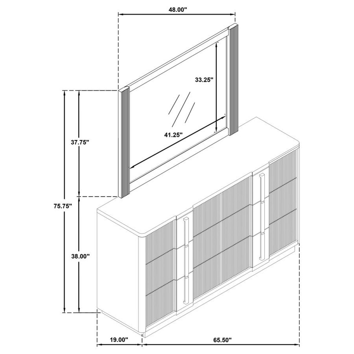 Terrace - 6-Drawer Dresser And Mirror - Ash Brown - Image 7