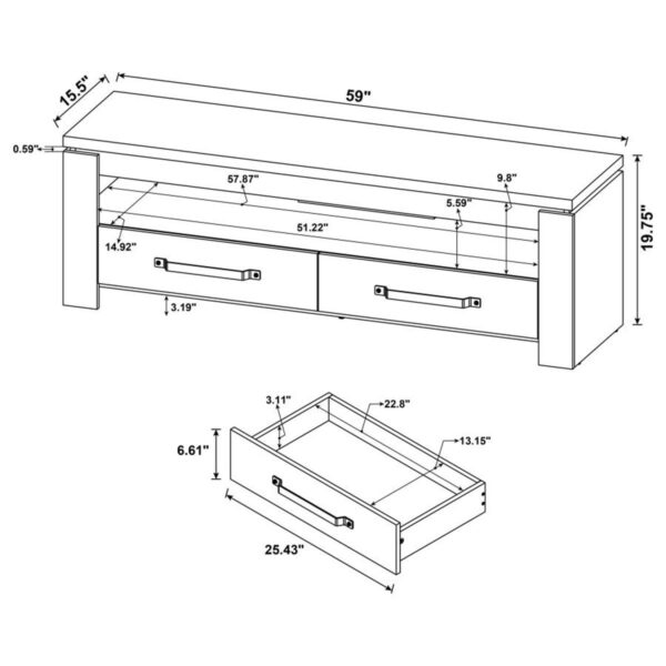 Elkton - 2-Drawer Engineered Wood 59" TV Stand - Image 18