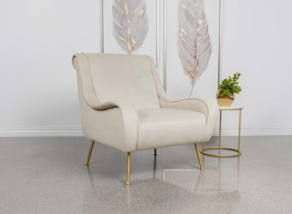 Ricci - Upholstered Saddle Arm Accent Chair - Image 6