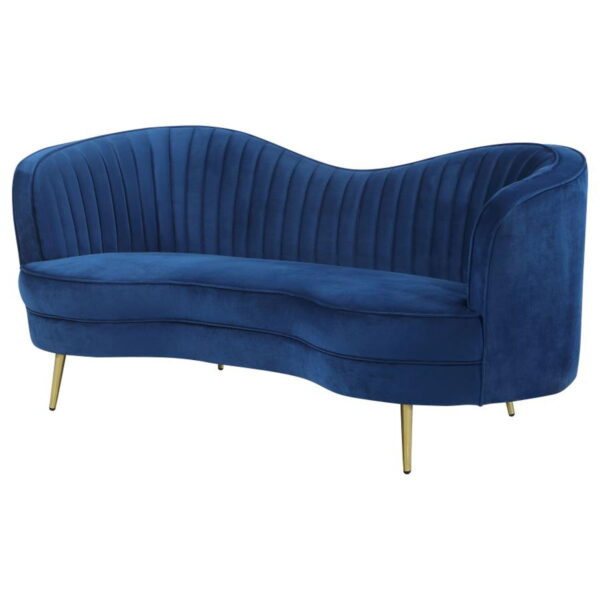 Sophia - Upholstered Channel Tufted Loveseat - Image 10