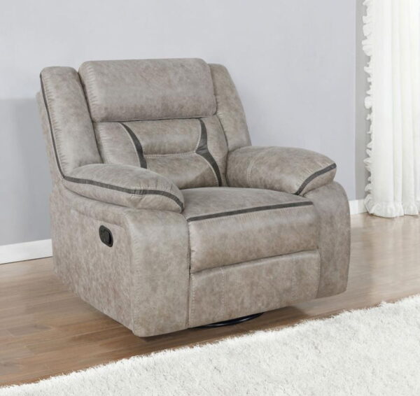 Greer - Upholstered Swivel Glider Recliner Chair - Image 14