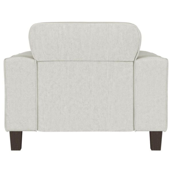 Deerhurst - Upholstered Track Arm Tufted Accent Chair - Greige - Image 3