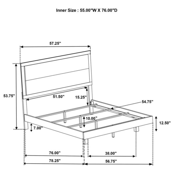 Trenton - Wood Panel Bed - Image 2