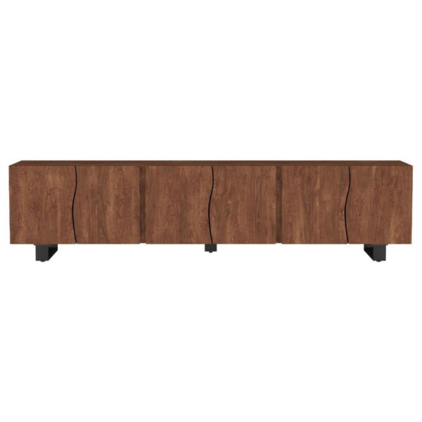 Trask - Wood TV Stand Media Console - Mango Brown - Image 5