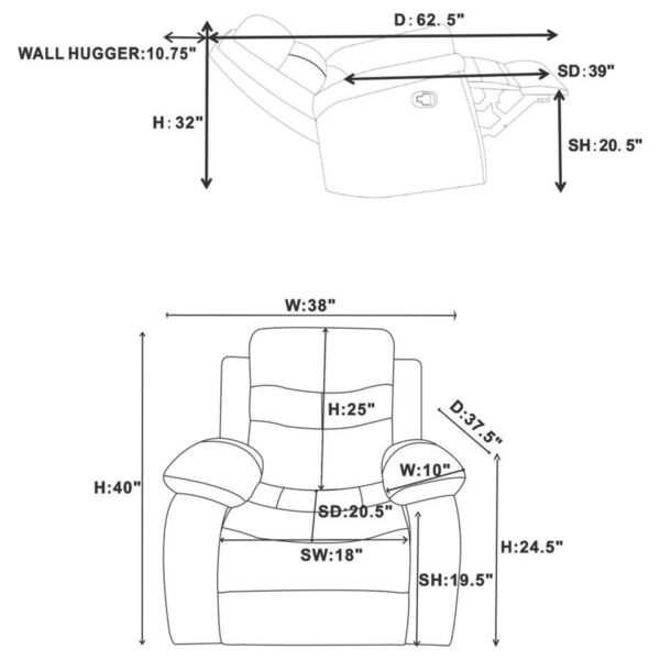 Nova - Upholstered Padded Arm Sofa Set - Image 15