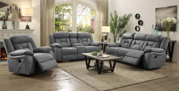 Higgins - Upholstered Motion Reclining Sofa Set - Image 30