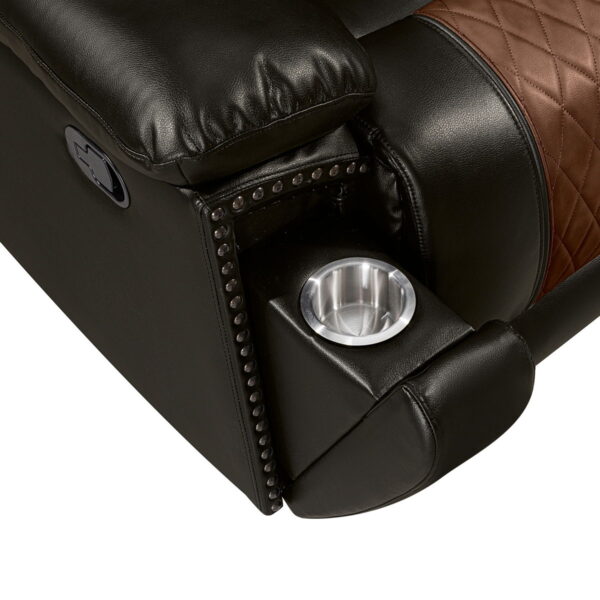 Nikko - Console Loveseat With Dual Recliners - Image 14