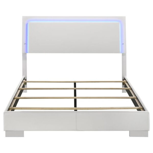 Felicity - Wood LED Panel Bed - Image 5