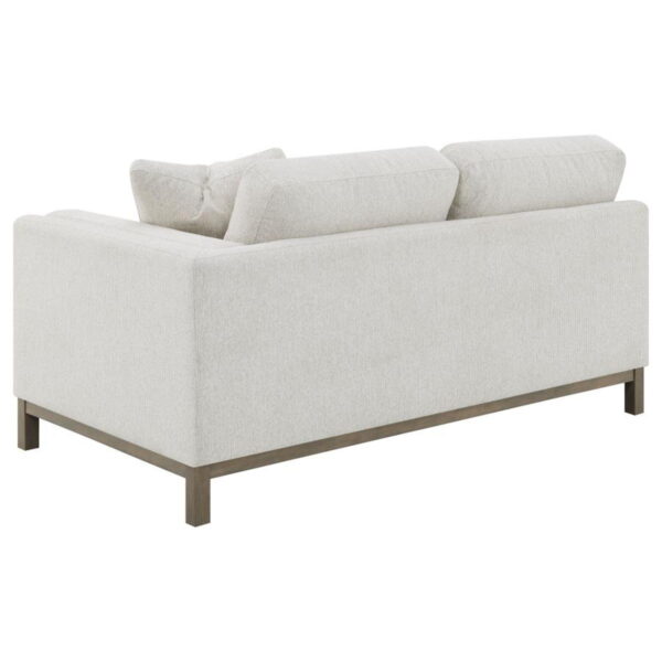 Geneva - Boucle Upholstered Sectional Chaise Sofa - Sand - Image 5