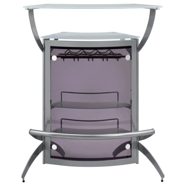 Dallas - 2-Shelf Curved Freestanding Home Bar Cabinet - Image 11