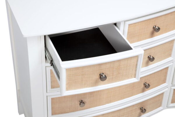 Bexhill - 10-Drawer Dresser And Mirror - White - Image 7