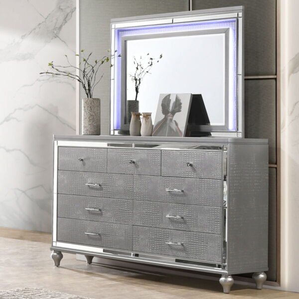 Valentino - 2 Piece Dresser & Mirror - Image 2
