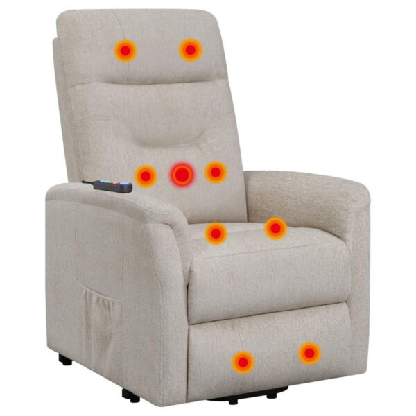 Henrietta - Upholstered Power Lift Massage Chair - Image 3