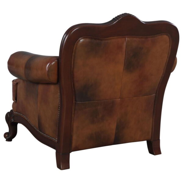 Victoria - Leather Upholstered Sofa Set - Image 14