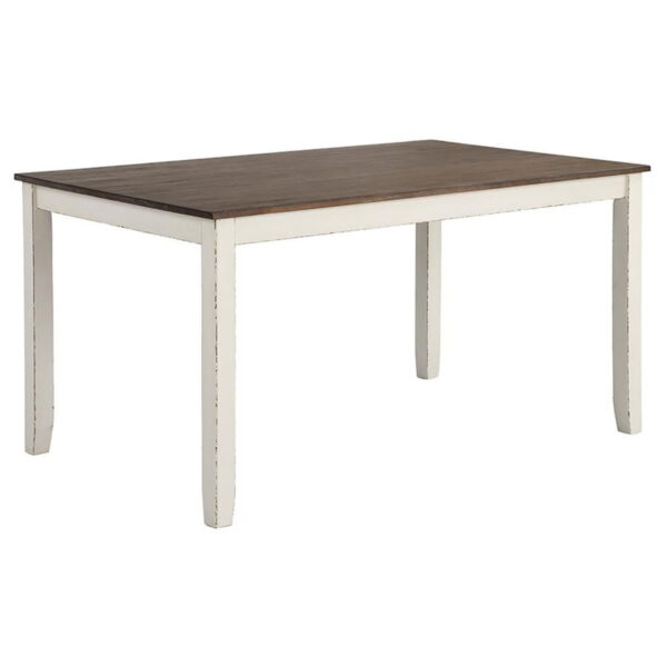 Fortress - 7 Piece Rectangular Dining Set - Vintage Vanilla - Image 4