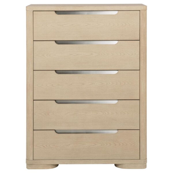 Ladera - 5-Drawer Bedroom Chest Of Drawers - Light Elm - Image 3