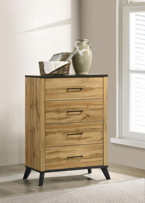 Kaywood - 4-Drawer Bedroom Chest Of Drawers - Natural Pine - Image 13