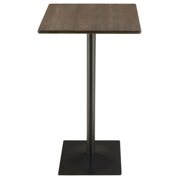 Cavalier - 3 Piece Square Bar Table Set - Dark Elm and Black - Image 10