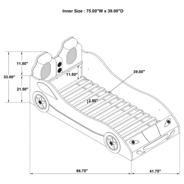 Cruiser - Wood LED Car Bed - Image 49