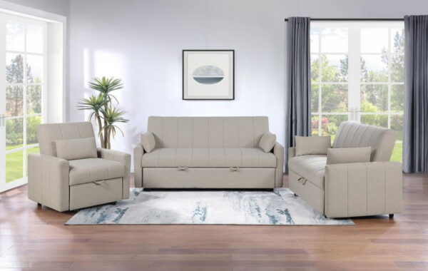 Portland - Boucle Upholstered Sleeper Sofa Bed - Image 7