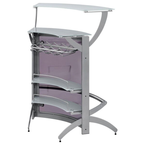 Dallas - 2-Shelf Curved Freestanding Home Bar Cabinet - Image 19