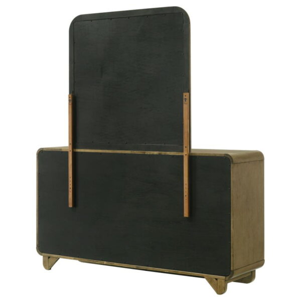 Amsbury - 6-Drawer Dresser And Mirror - Nutmeg - Image 8
