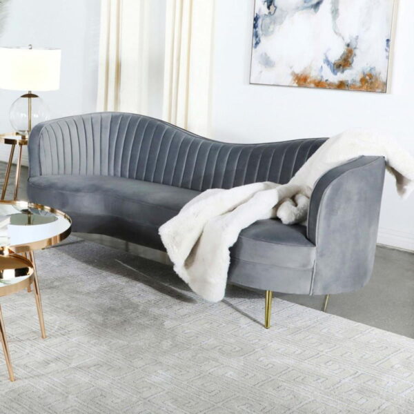 Sophia - Upholstered Channel Tufted Sofa - Image 17