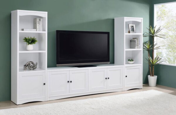 Laughlin - 4 Door Engineered Wood TV Stand - White - Image 12