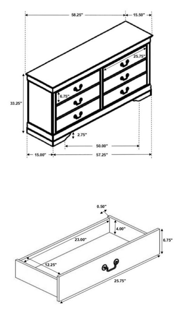 Louis Philippe - Traditional Bedroom Set - Image 23