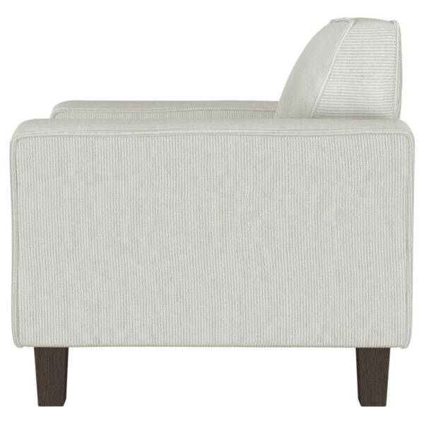 Deerhurst - Upholstered Track Arm Tufted Accent Chair - Greige - Image 5