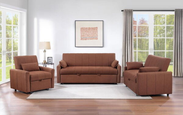 Portland - Boucle Upholstered Sleeper Sofa Bed - Image 2