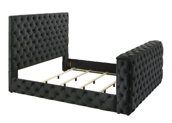 Josephine - Queen Bed With TV Lift - Black - Image 3