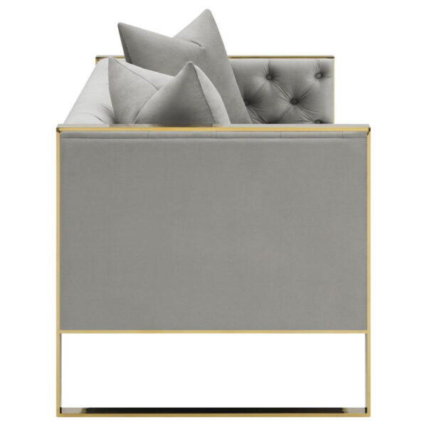 Eastbrook - Velvet Upholstered Tufted Sofa Set - Image 14