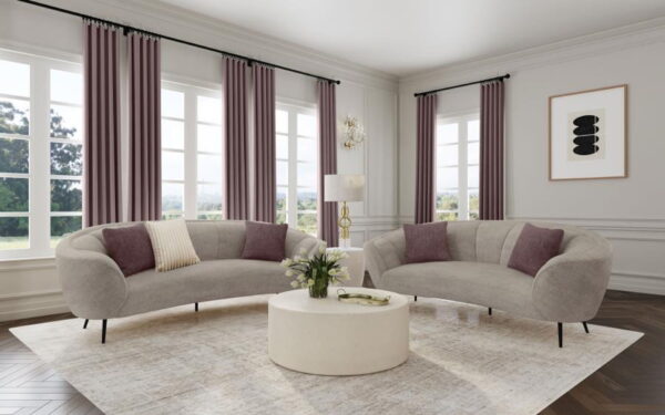 Ellorie - Upholstered Curved Sofa Set - Image 29