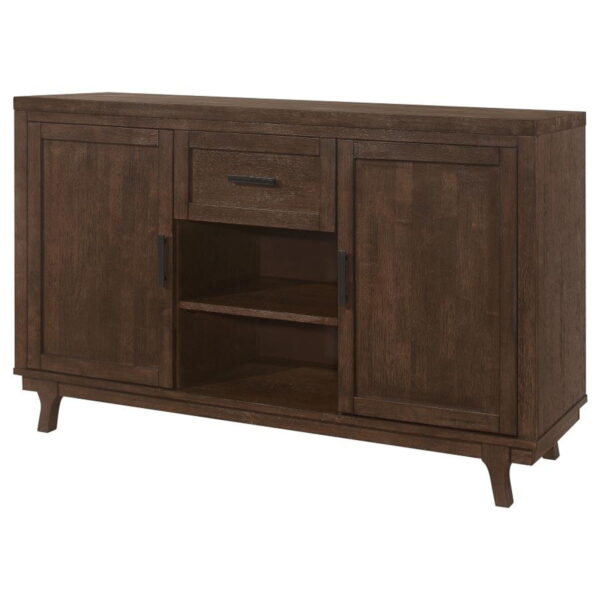 Reynolds - 2 Door Sideboard Buffet Storage Cabinet - Brown Oak - Image 11