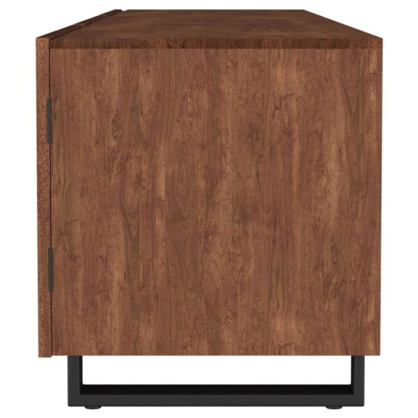 Trask - Wood TV Stand Media Console - Mango Brown - Image 8