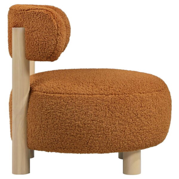 Zonie - Boucle Upholstered Barrel Back Accent Chair - Image 2