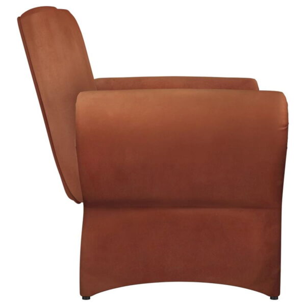 Liana - Upholstered Roll Arm Accent Armchair - Rust - Image 10