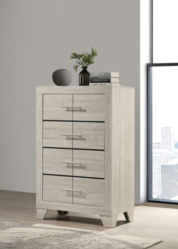 Trenton - 4-Drawer Bedroom Chest Of Drawers - Rustic Cream - Image 13