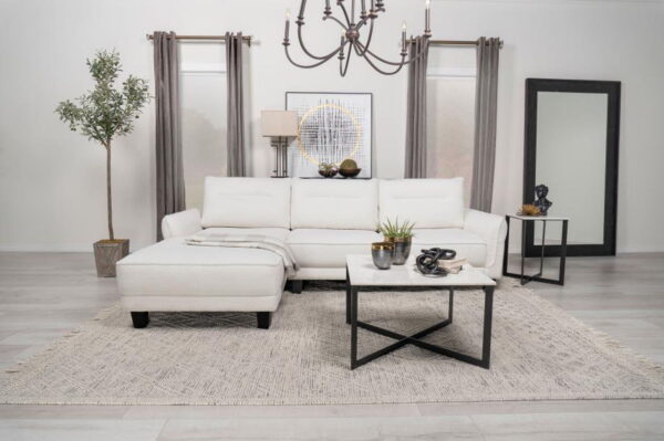 Caspian - Upholstered Curved Arm Chaise Sectional Sofa - Image 17