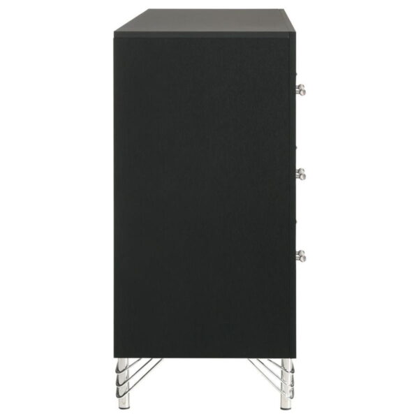 Lucia - 6-Drawer Dresser Cabinet - Black - Image 8